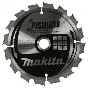 Image of Makita SPECIALIZED Knot Nail Cutting Saw Blade 270mm 60T 30mm