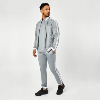 Image of Lonsdale Gentlemen Mono Logo Tracksuit - Grey Logo