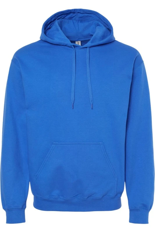 Image of Gildan Mens Softstyle Fleece Midweight Hoodie in Blue Size: Medium Blue Male M