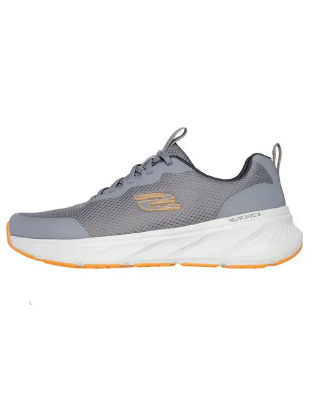Image of Skechers Mens Edgeride Rekze Trainers UK Size 8 (EU 42) Grey Orange SKE2355-GYOR-8
