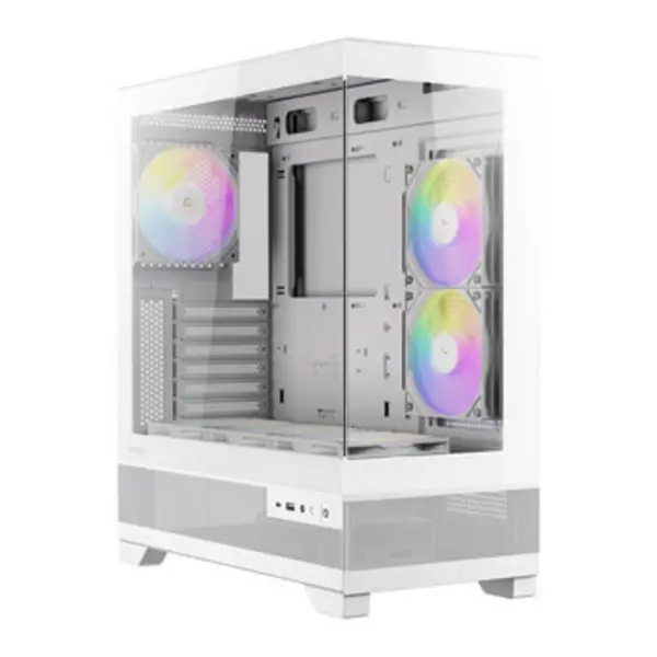 Image of Antec ANTEC CX700 Mid Tower Gaming Case White 270 Full-view tempered glass 6x 120mm RGB fans 1x USB 3.0 / 1x USB Type-C ATX Micro ATX ITX 0-761345-100
