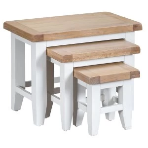 Image of Robert Dyas Madera Ready Assembled Nest of 3 Tables