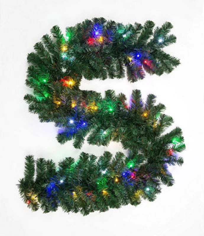 Image of Shatchi 55cm Alaskan Pine Green Christmas Wreath Green unisex
