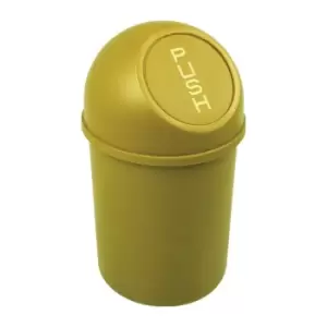 Image of Poubelle H375xD.214mm 6 l jaune HELIT