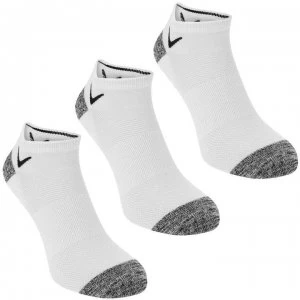 Image of Callaway No Show 3 Pack Socks Mens - White