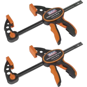 Image of Sealey Quick Bar Clamp Pack of 2 150mm 93mm