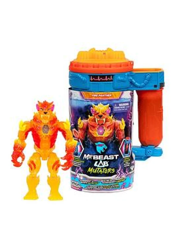 Image of MRBEAST LAB Hyper Fusion Mutators experimentieren und Fire Panther erschaffen Mutationsflussigkeit zufugen; Fingerabdruckscanner drucken und Panther