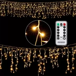 Image of LED Fairy Lights Warm Cold White Freezing Rain Christmas Lights Decoration Lighting 400 LED warm white remote control - Monzana