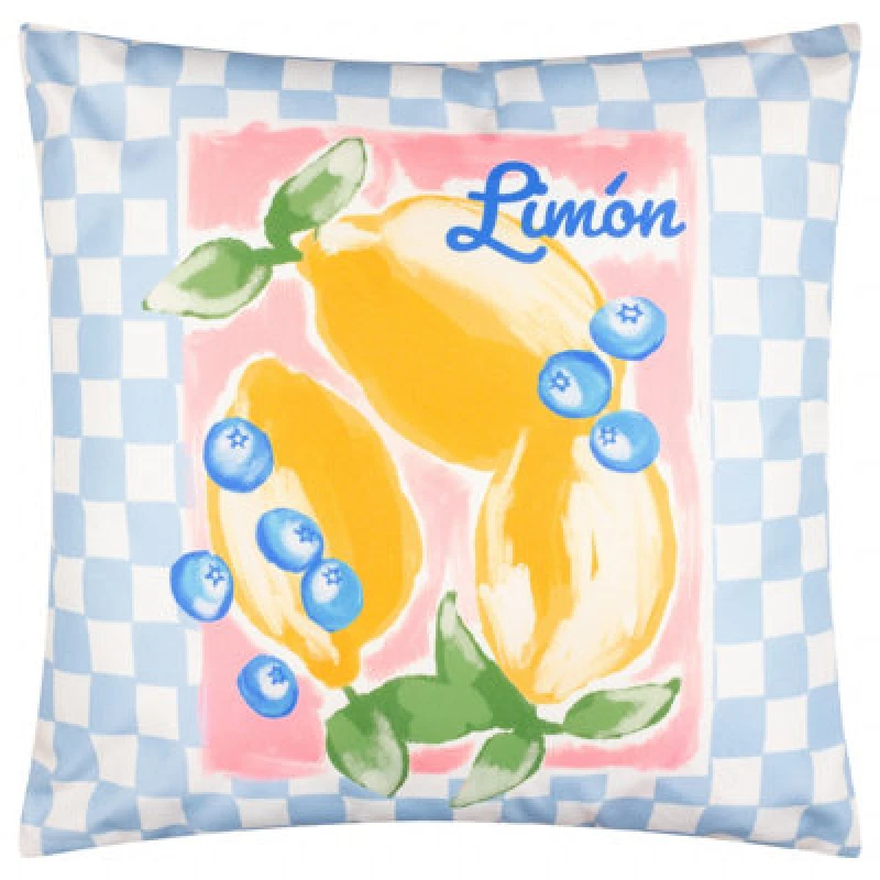 Image of Furn Mediterranean Limon 45X45 Outdoor Polyester Cushion Sky Blue Blue WXNPN Unisex