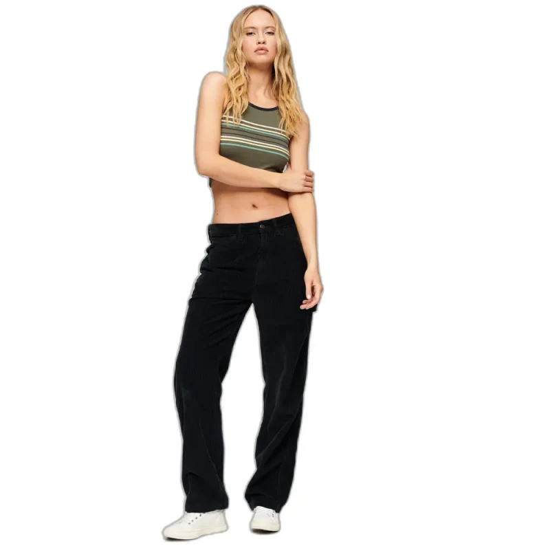 Image of Superdry Womens corduroy Trousers Superdry Carpenter Bleu Female 34x32