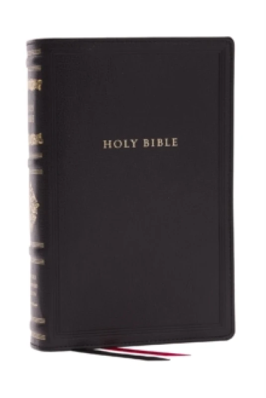 Image of RSV Personal Size Bible with Cross References, Black Leathersoft, Thumb Indexed, (Sovereign Collection) Leather / fine binding