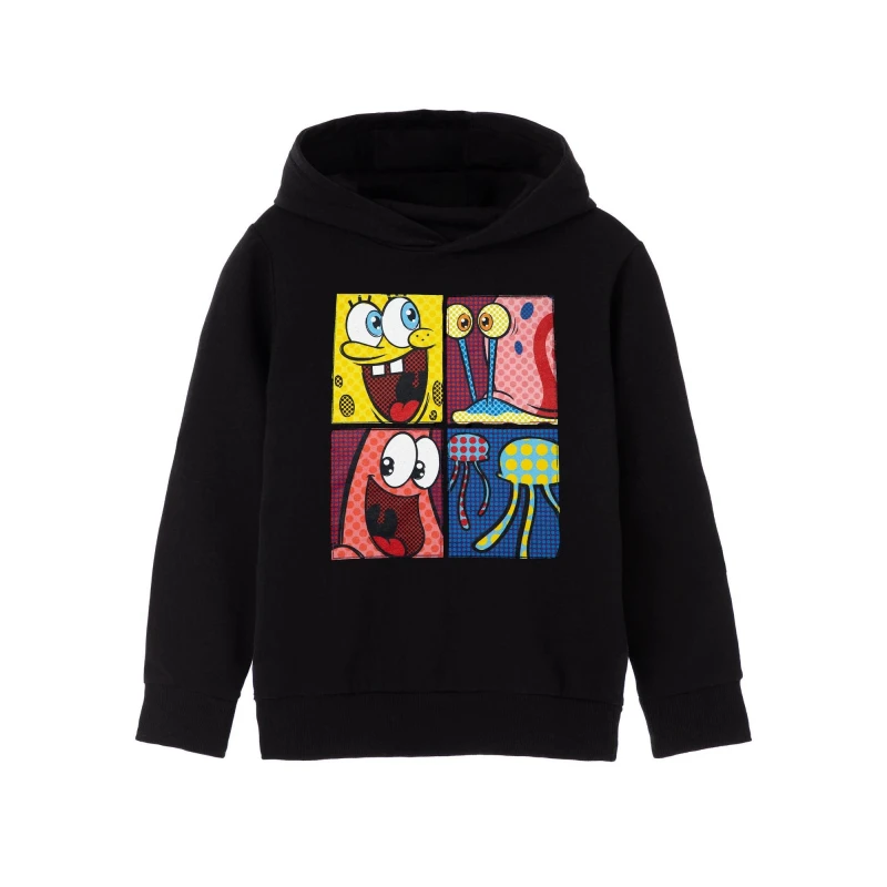 Image of Spongebob Squarepants Hoodie Black unisex