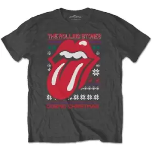 Image of The Rolling Stones - Cosmic Christmas Unisex XX-Large T-Shirt - Grey