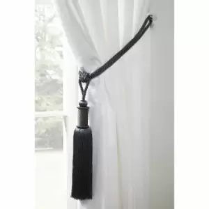 Image of Emma Barclay Midnight Tieback (pair) Charcoal