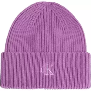 Image of Calvin Klein Jeans Minimal Monogram Beanie - Purple