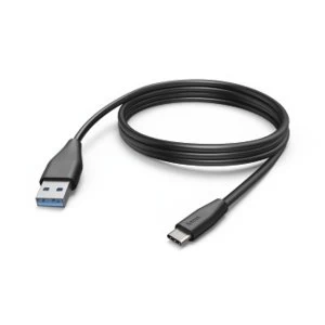 Image of Hama - Charging/Data Cable, USB Type-C - USB-A Plug, 3 m, Black (1 ACCES)