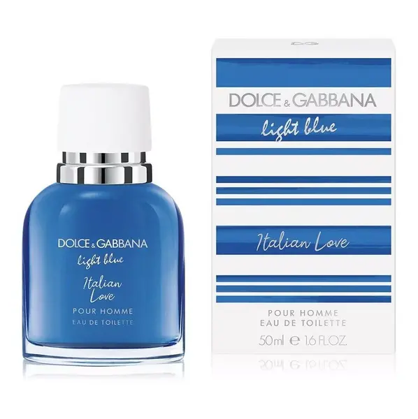 Image of Dolce & Gabbana Light Blue Italian Love Pour Homme Eau de Toilette For Him 50ml