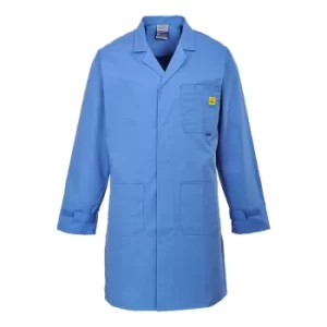 Image of Portwest Anti Static ESD Coat Blue M