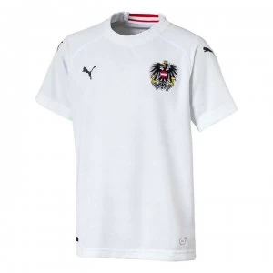 Image of Puma Austria Away Shirt 2018 Junior - White