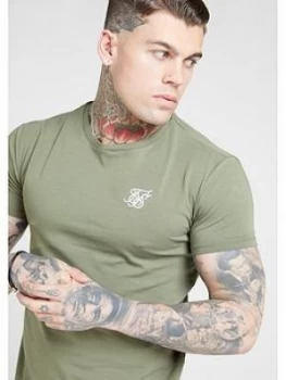 Image of SikSilk Core Gym T-Shirt - Khaki