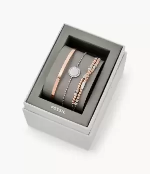 Image of Fossil Women Two-Tone Steel Bracelet Gift Set