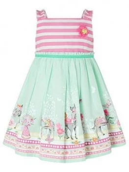 Image of Monsoon S.E.W. Baby Girls Delilah Dress - Aqua, Size 6-12 Months