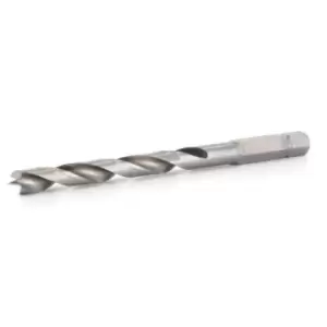 Image of FAMAG 6mm HSS-Ground Brad Point Drill Bit 1/4" Hex Shank Long, 1597060