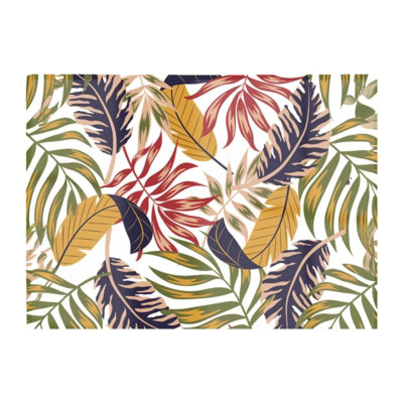 Image of Warren Reed Designer Hawaiian Style Jungle Leaves Glass Chopping Board