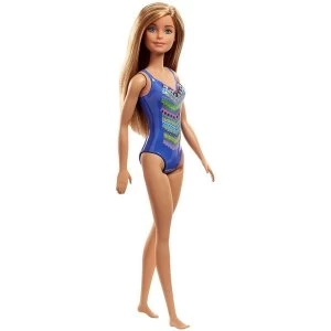 Image of Barbie - Blue Brunette Beach Doll