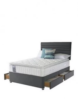 Image of Sealy Felicity 1400 Pocket Zoned Latex Pillowtop Divan With Optional Storage