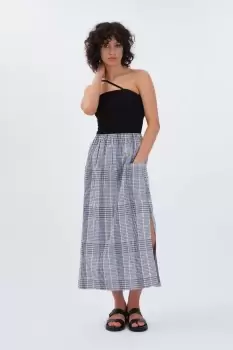 Image of Fanna Midi Skirt, Multi Check / 16