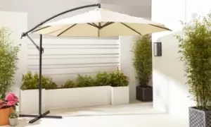 Image of Neo 3M Cream Freestanding Parasol - Garden & Outdoor