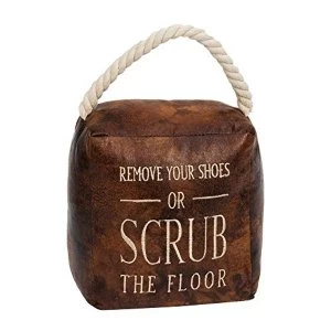 Image of HESTIA? Door Stop - Remove Shoes or Scrub the Floor