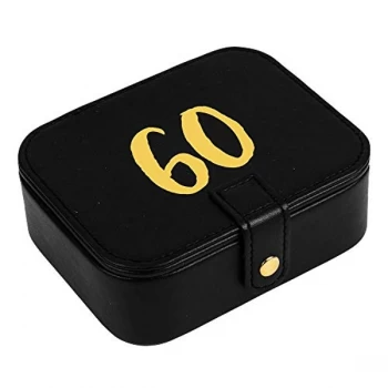 Image of Signography Black Leatherette & Gold Foil Jewellery Box - 60