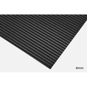 Image of Wide Rib Rubber Mat 3mm x 120cm - 10m Roll