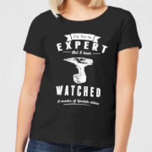Image of Im not an Expert Womens T-Shirt - Black - 5XL