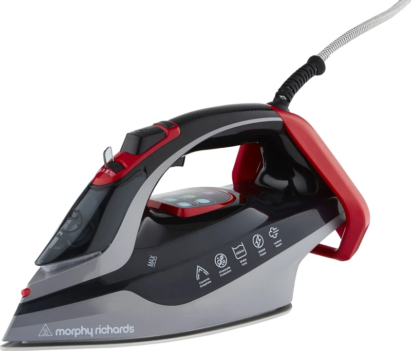 Image of Morphy Richards Power Steam Elite 302012 Steam Generator Iron - Red / Black