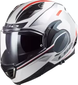 Image of LS2 FF900 Valiant II Hub Helmet, white-silver, Size S, white-silver, Size S