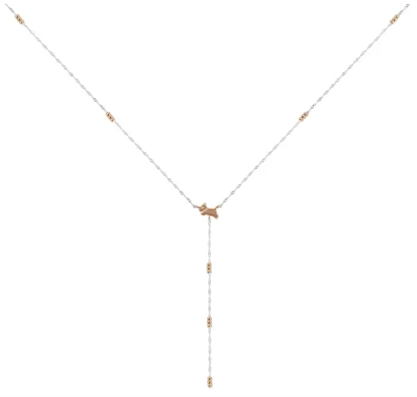 Image of Radley RYJ2393S Drop Detail Necklace Two Tone Jewellery