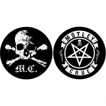 Image of Motley Crue - Skull/Pentagram Turntable Slipmat Set