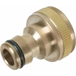 Image of Silverline - Tap Connector Brass 3/4 bsp to 1/2 Quick Connect Male