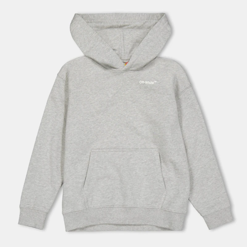 Image of Off White Kids Pull Over Hoodie Grey Multi male 6Y