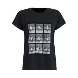 Image of AllSaints AllSaints Lula Anna T-Shirt Womens - Black