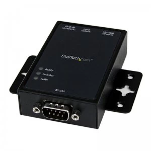 Image of StarTech.com RS232 to Ethernet IP Converter - DIN Rail - Serial over E
