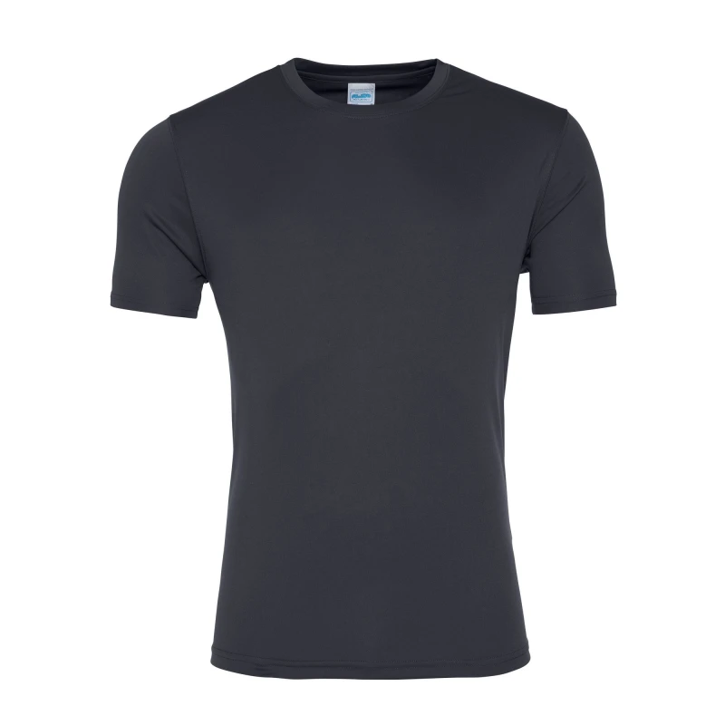 Image of AWDis AWDis Men Just Cool Smooth Short Sleeve T-Shirt in Charcoal Size: X-Small Charcoal XS Male 5057520071824