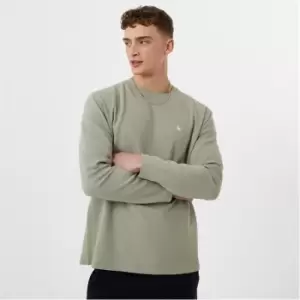 Image of Jack Wills Long Sleeve Ottoman T-Shirt - Green