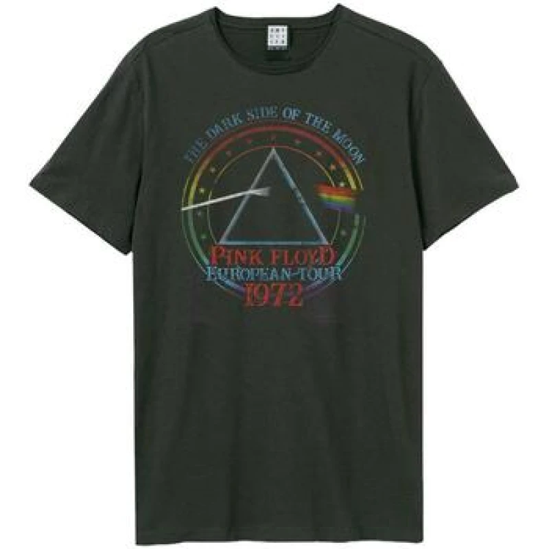 Image of Amplified Amplified Men 1972 Tour Pink Floyd T-Shirt in Charcoal Size: X-Small Charcoal XS Male 5063238201781