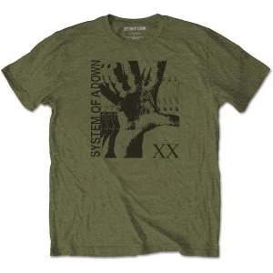Image of System Of A Down - Intoxicated Unisex Medium T-Shirt - Green