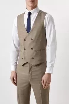 Image of Slim Fit Stone End On End Waistcoat