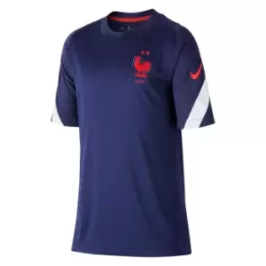 Image of 2020-2021 France Nike Training Shirt (Navy) - Kids